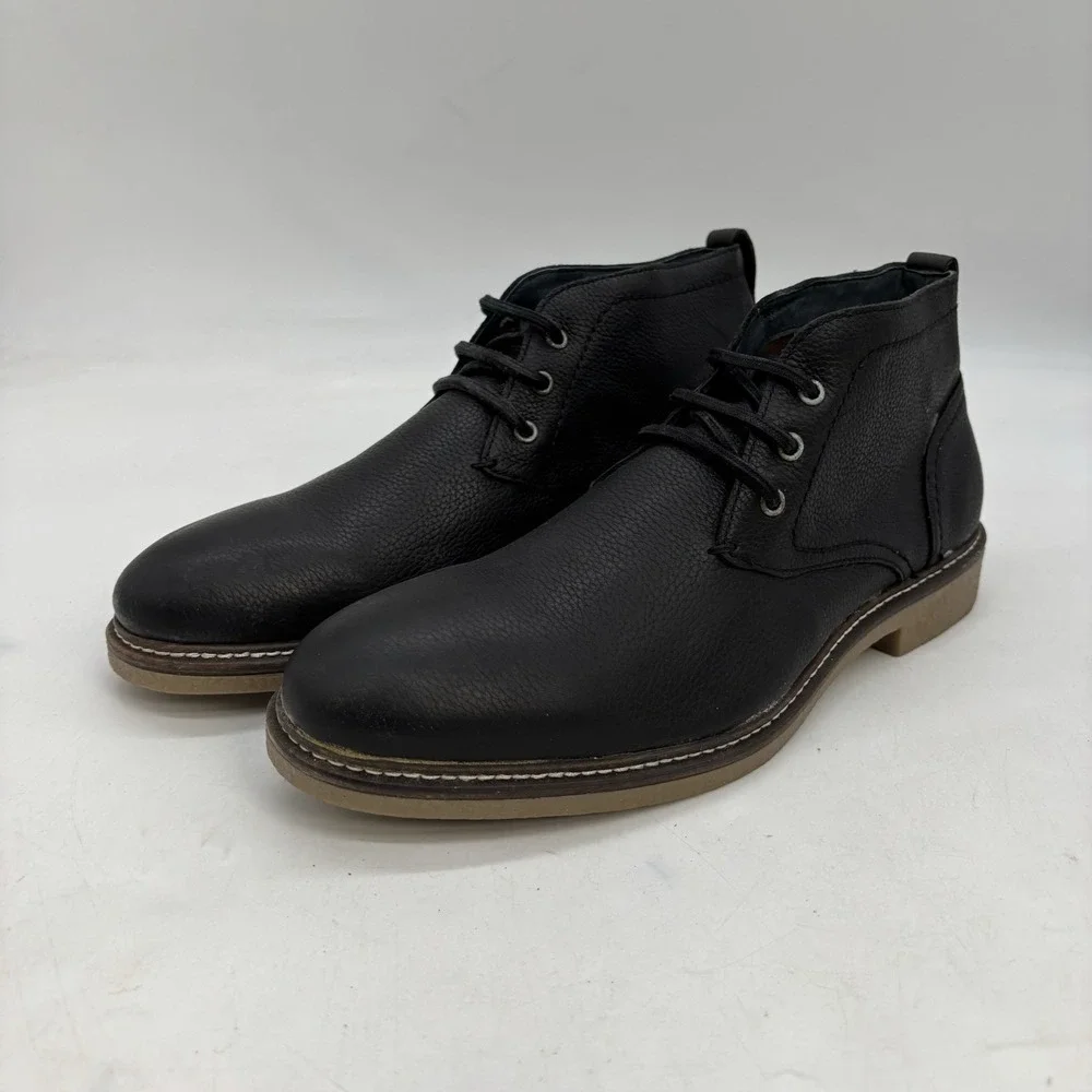 Gordon Rush Hayes Shoes Mens 8.5 Black Suede Lace Up Boots Casual Dress $199